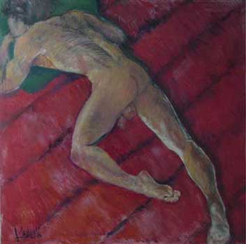 The red sleeping bag b side